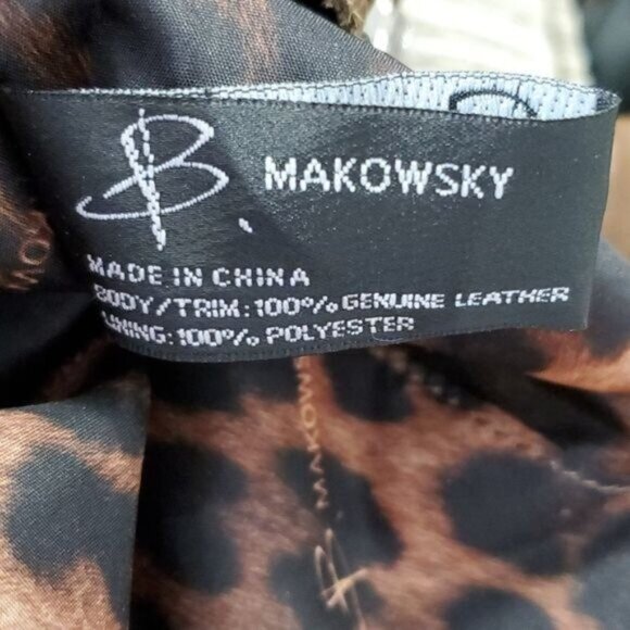 B MAKOWSKY LEATHER BAG HOBO BROWN SHOULDER SATCHEL HANDBAG PURSE WOMAN'S WOMEN'S - Picture 5 of 14